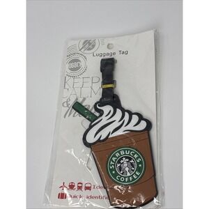 Starbucks Mermaid Luggage Tag, Baggage, Travel Black  Strap, NEW SEALED!